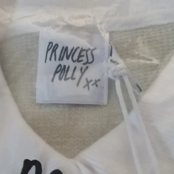 #19❤️ NEW WITH TAGS PRINCESS POLLY LAINEY MINI DRESS IN SAGE & WHITE - Picture 5 of 7